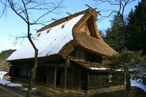 One of the houses in Hida no Sato, the Hida Folk Village, Takayama, Japan