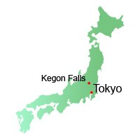 Kegon Falls, Map, Location, Japan