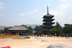 the Kofuku-ji area, Nara, Japan